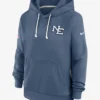 Drake Maye New England Patriots Blue Hoodie Front