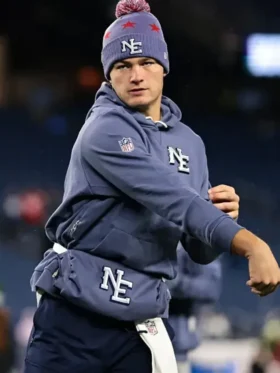 Drake Maye Patriots Rivalries Sideline Hoodie