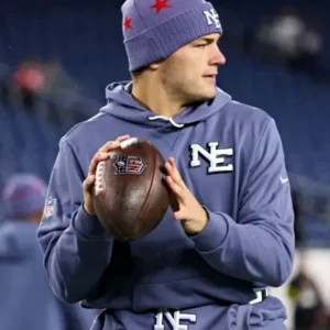 Drake Maye Patriots Rivalries Sideline Hoodie