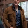 Dwayne Johnson Young Rock S02 Brown Leather Jacket