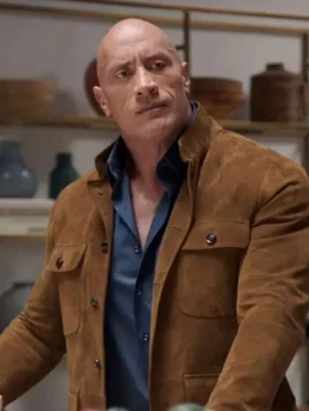 Dwayne Johnson Young Rock S02 Brown Leather Jacket
