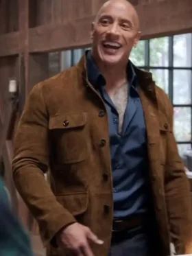 Dwayne Johnson Young Rock S02 Brown Leather Jacket