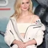 Elle Fanning Predator Badlands 2025 Leather Jacket