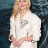 Elle Fanning Predator Badlands 2025 Leather Jacket