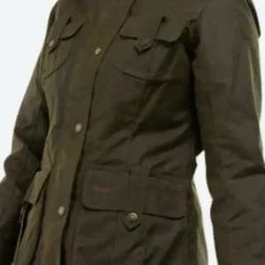 Ellen The Night Agent S01 Green Jacket Front Look