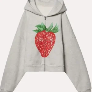 Elwood Strawberry Hoodie Front Look
