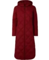 Emily Rose All Is Merry and Bright Maroon Coat Front Look