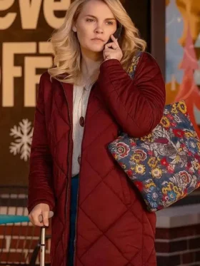 Emily Rose All Is Merry and Bright Maroon Coat