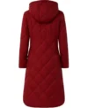 Emily Rose All Is Merry and Bright Maroon Coat Back Look