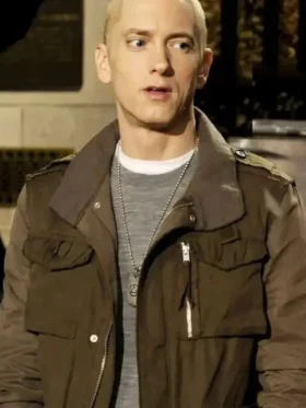 Eminem Green Bomber Jacket Front Look
