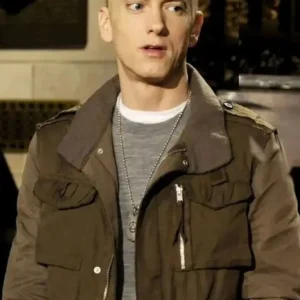 Eminem Green Bomber Jacket Front Look