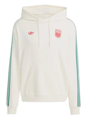 Euro 2025 Adidas Italy White Hoodie Back