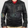 Evan Evagora Star Trek Picard Elnor Leather Jacket frontt VAN