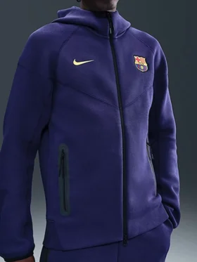 FC Barcelona Soccer Windrunner Blue Hoodie