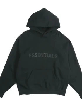 Fear Of God Essentials Black Hoodie Back