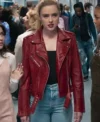 Freaky Millie Red Leather Jacket