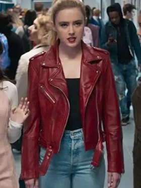 Freaky Millie Red Leather Jacket