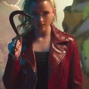 Freaky Millie Red Leather Jacket