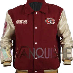 Fred Warner 49ers Varsity Bomber Jacket front