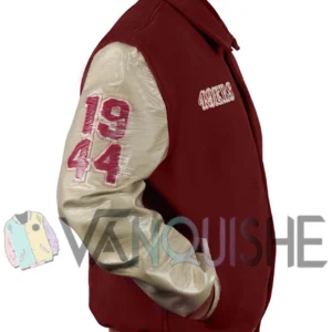 Fred Warner 49ers Varsity Bomber Jacket right