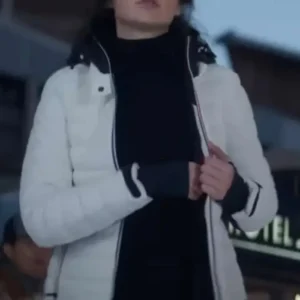 Gal Gadot Heart of Stone White Puffer Jacket