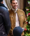 Garrett Marcantel 12 Dates of Christmas Brown Leather Jacket
