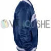 Georgetown Hoyas Navy Satin Varsity Jacket