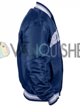 Georgetown Hoyas Navy Satin Varsity Jacket