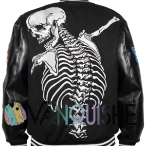 Godspeed James Blake Letterman Varsity Jacket Back Look