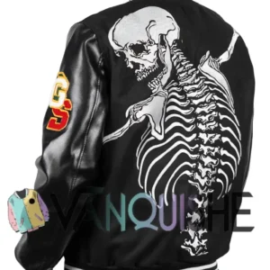 Godspeed James Blake Letterman Varsity Jacket Back Look