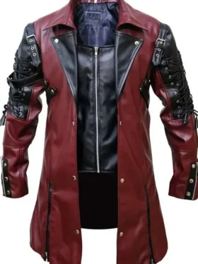 Goth Matrix Steampunk Gothic Leather Coat