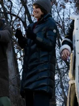 Grace Gordon Greene Black Puffer Coat