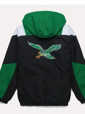 HOMAGE X Starter Eagles Pullover Jacket Back Look