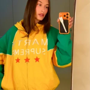 Hailey Bieber Marty Supreme Jacket