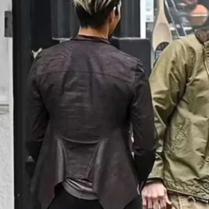 Halle Berry The Union Brown Jacket Back Look
