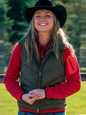 Heartland Amy Fleming Green Vest