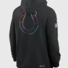 Indianapolis Colts Crucial Catch Black Hoodie Back Look