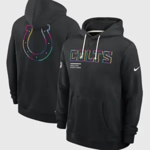 Indianapolis Colts Crucial Catch Black Hoodie