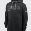 Indianapolis Colts Crucial Catch Black Hoodie Front Look