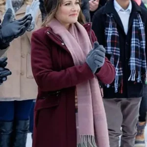 Italia Ricci Love in Winterland Maroon Coat