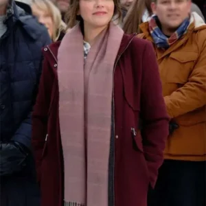Italia Ricci Love in Winterland Maroon Coat