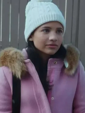 Jackie Howard My Life with the Walter Boys Pink Parka Coat