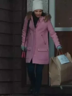 Jackie Howard My Life with the Walter Boys Pink Parka Coat
