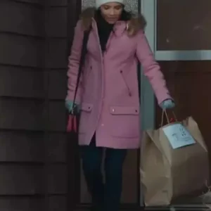 Jackie Howard My Life with the Walter Boys Pink Parka Coat