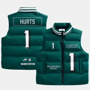 Jalen Hurts Philadelphia Eagles Off Season Player Puffer Vest