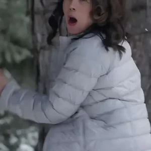 Janel Parrish Christmas on Duty Puffer Jacket