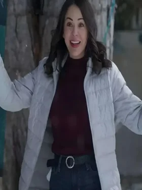 Janel Parrish Christmas on Duty Puffer Jacket