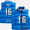 Jared Goff Detroit Lions Off Season Player Puffer Vest