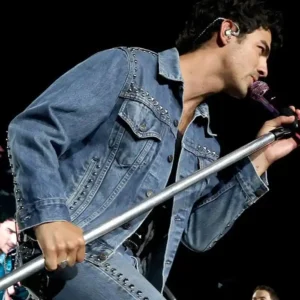 Joe Jonas Moms Favorite New Jersey USA Jacket Front Look