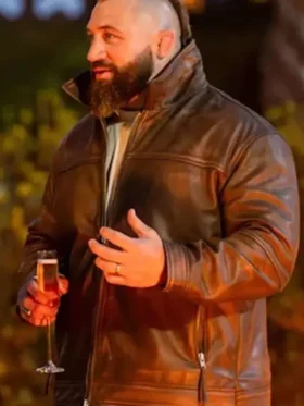 Joe Marler Celebrity Traitors Leather Jacket